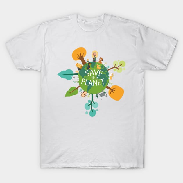 Save the Planet T-Shirt by GalfiZsolt